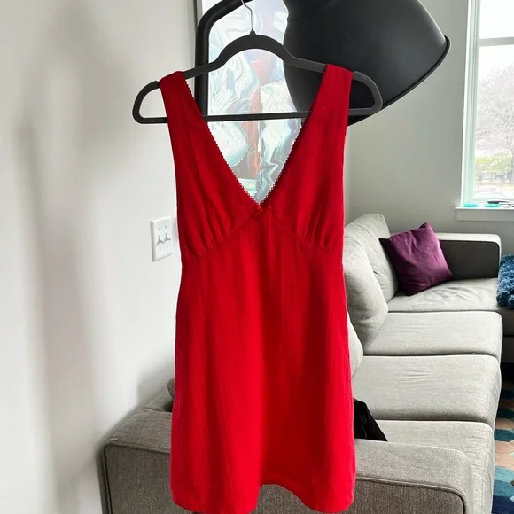 Rhythm Red Belle Mini Dress (size small) - Picture 5 of 7